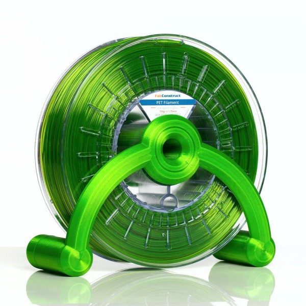 FabConstruct PETG Filament 1,75mm grün transparent 750g